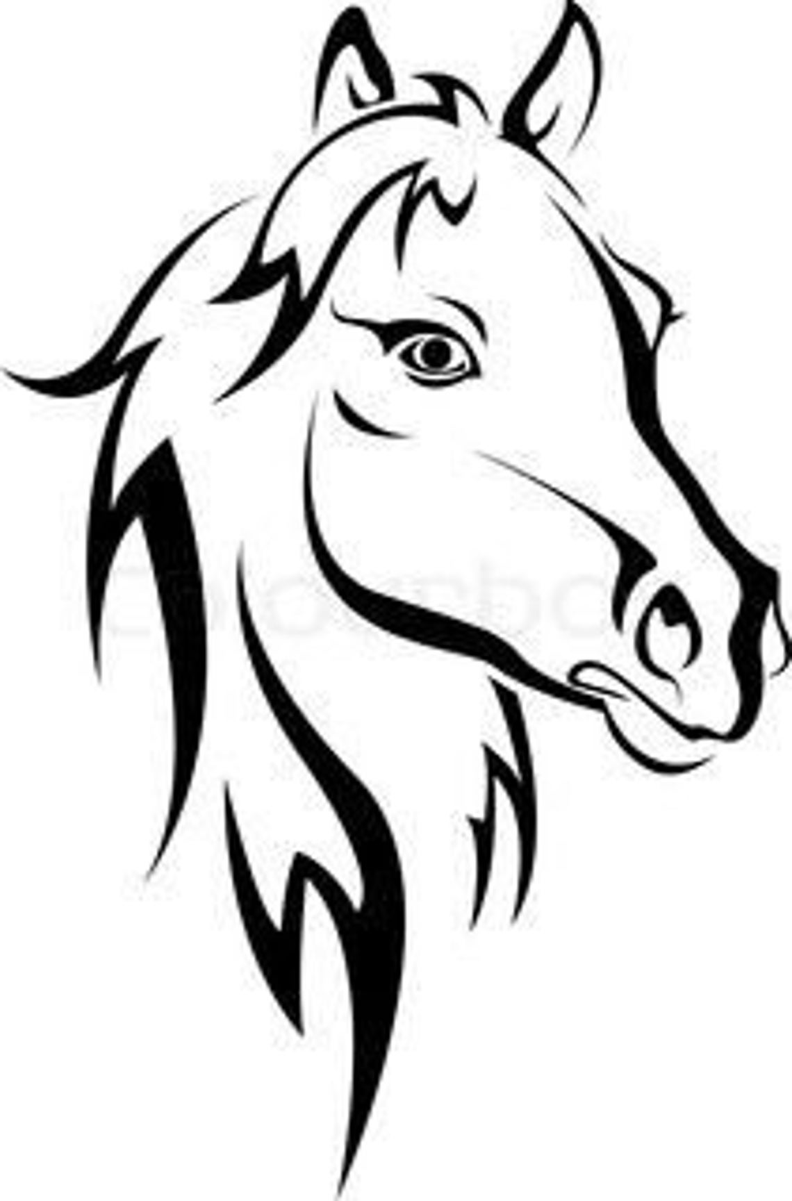 DIY Horse Head Vinyl Decal Laptop Decal Tablet Decal Ipad Etsy
