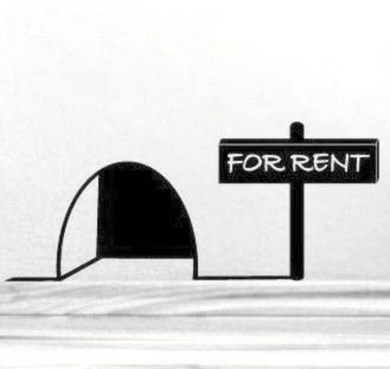 DIY Mouse House Vinyl Decal, for Rent, Wall Vinyl Decal, Laptop Decal ...