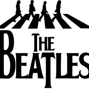 DIY Beatles Vinyl Decal, Cartoon Character, Laptop Decal, Tablet Decal, Yeta Mug Decal, Music Lover, Beatle Fan Decal, Car Window Decal