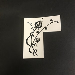 DIY Vinyl Accent Scrolls, Rose Buds. Flower, Vines, Home Decoration
