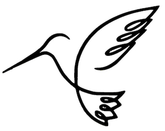 DIY Vinyl Decal, Hummingbird