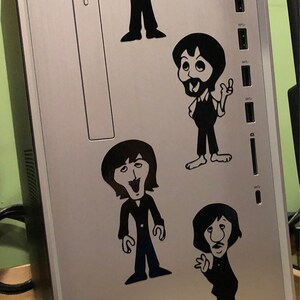 DIY Beatles Vinyl Decal, Cartoon Character, Laptop Decal, Tablet Decal, Yeta Mug Decal, Music Lover, Beatle Fan Decal, Car Window Decal image 4