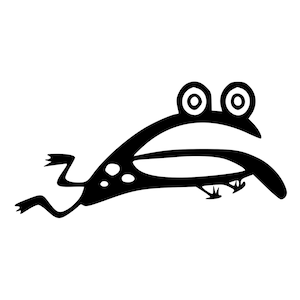 DIY Silly Leaping Frog Vinyl Decal, Frog Lover, Frog Decal, Laptop Decal, iPad Decal, Car Window Decal, Glassware Decal, Drinkware Decal