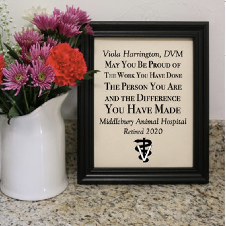 Veterinarian Retirement Custom Print Vet Tech Retirement Etsy