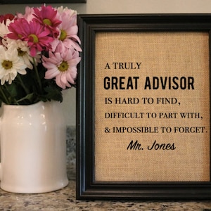 Advisor Custom Print - Academic Advisor Gift