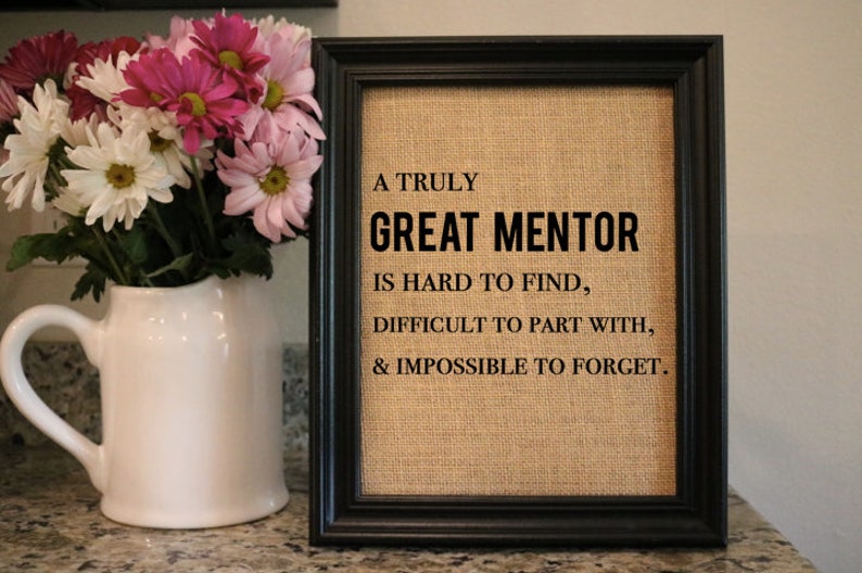 Mentor Print Gift Mentor Gift Mentor Retirement Etsy