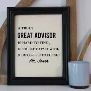 Advisor Canvas Print - Academic Advisor Gift