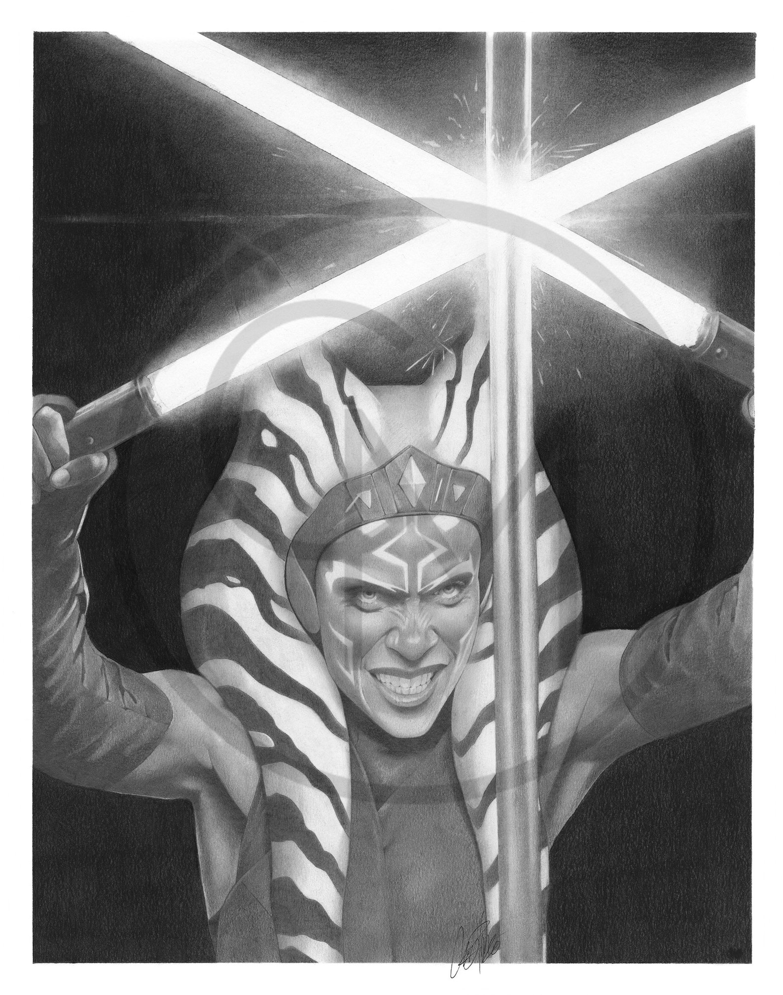 Ahsoka Tano Mandalorian Fine Art Print Etsy Australia