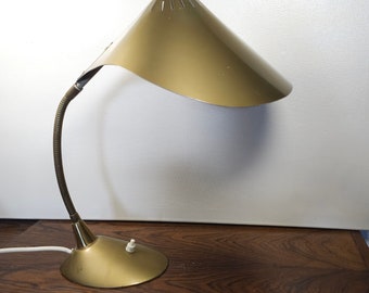 Golden Cosack Cobra vintage table lamp from the 60s