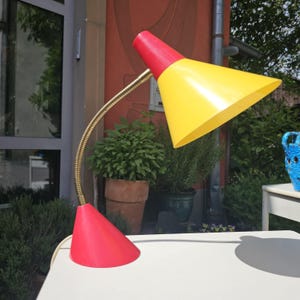 Mid Century Tischlampe MCM Nachttischlampe Lampe Leuchte Design Vintage 60er Jahre