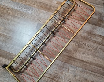 Large 50s wardrobe clothes rack shelf shelf gold