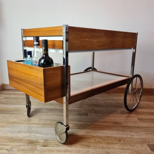 mid century nussbaum Teewagen Barwagen tea trolley 60er 70er Jahre