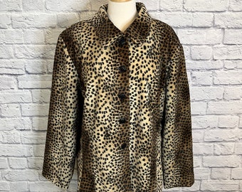 Vintage Leoparden-Blazer