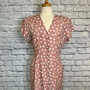Pink Polka Dot Vintage Dress