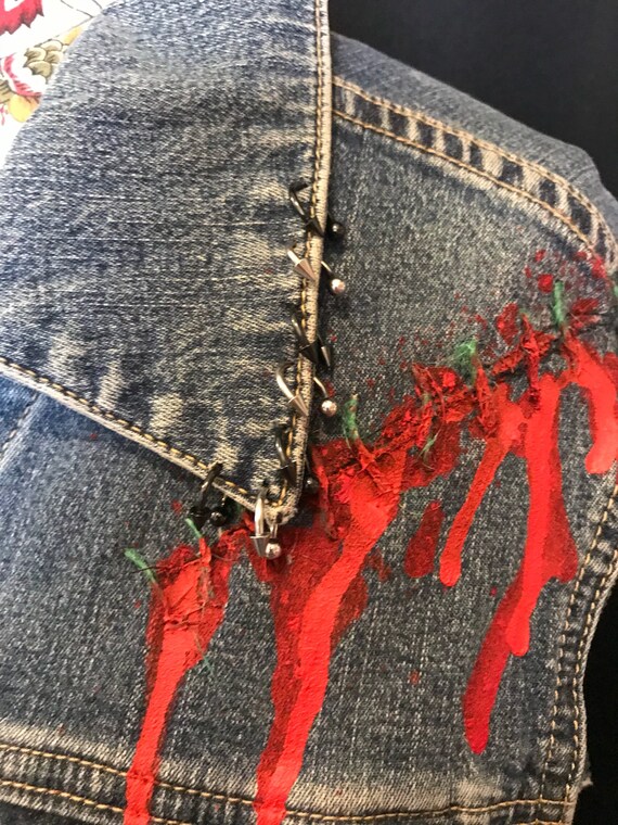 Retour des des des morts-vivants personnalisé veste de Denim 5645c1 Retour des des des morts-vivants personnalisé veste de Denim 5645c1