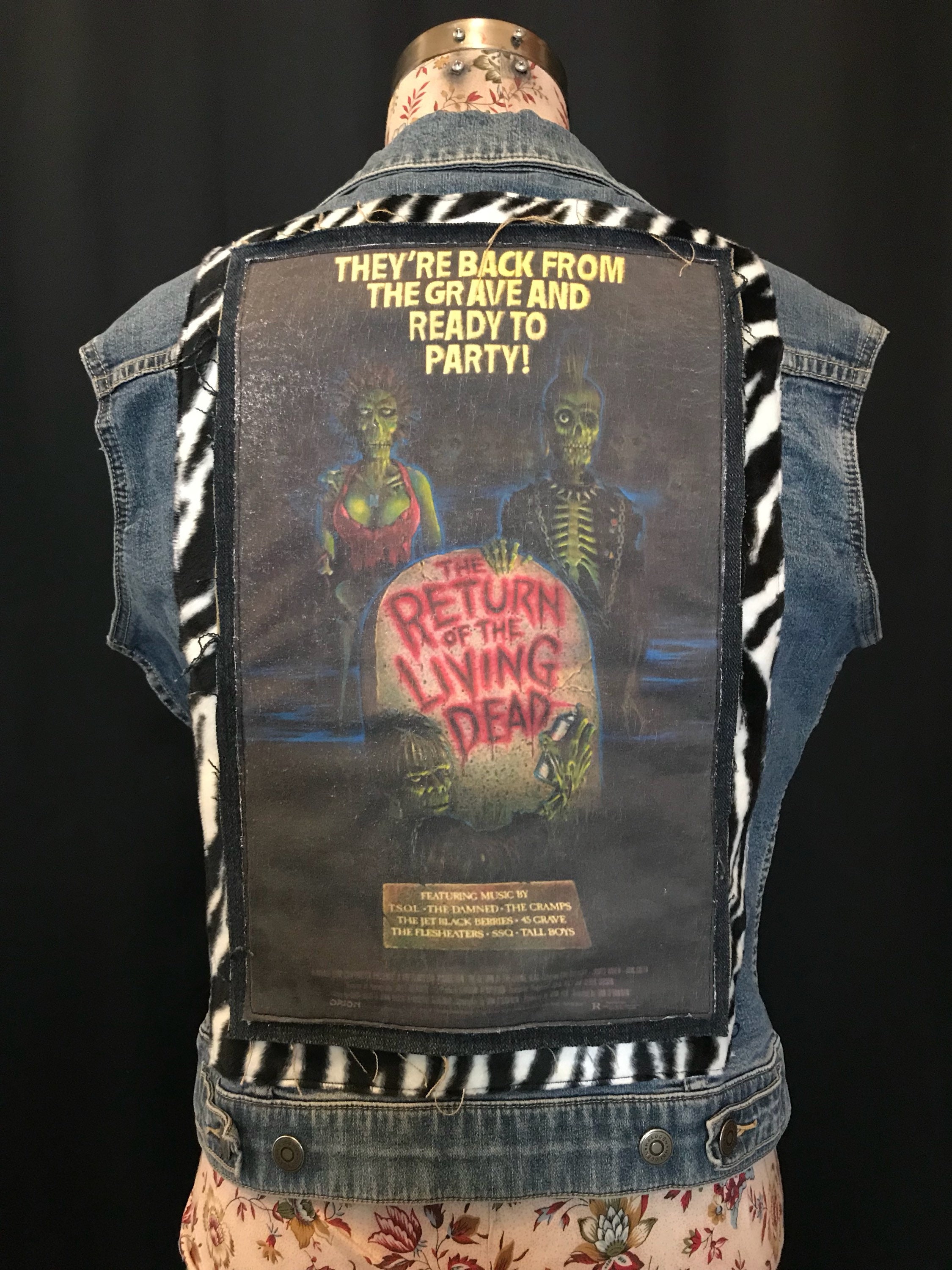 Retour des morts-vivants personnalisé veste de Denim Retour des des des morts-vivants personnalisé veste de Denim 5645c1