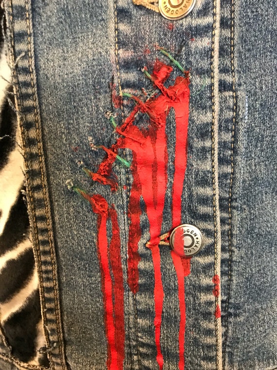 Retour des des des morts-vivants personnalisé veste de Denim 5645c1 Retour des des des morts-vivants personnalisé veste de Denim 5645c1