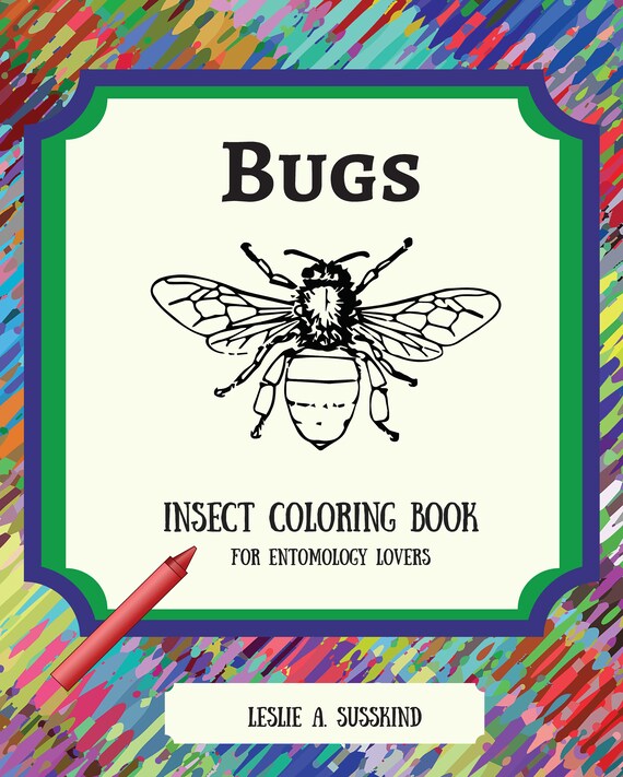 Download Printable Bugs Coloring Book Adult Coloring Book Printable Etsy