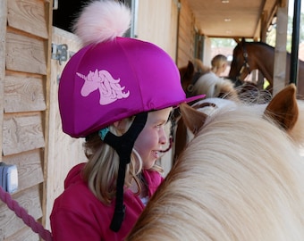 Couvre-chapeau licorne scintillant rose