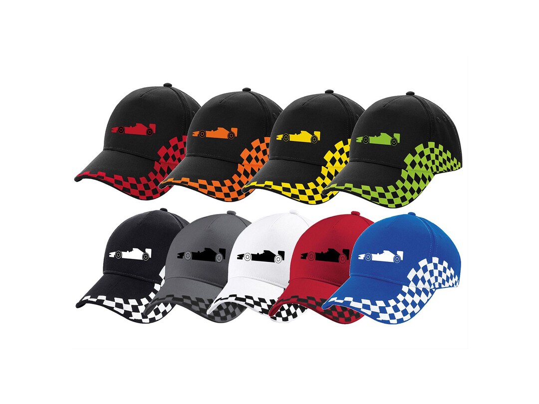 Cap For Racing Personalized Racing Hats for Go-kart Parties – Custom Name Baseball ...