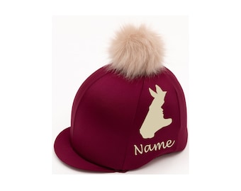 personalised riding hat bolsa
