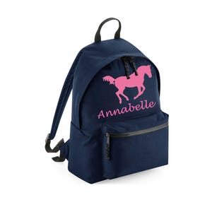 Sac à dos personnalisé à paillettes pour chevaux au galop