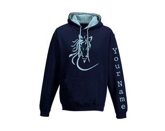 ""Flowing Mane"" Reit-Hoodie für Erwachsene."