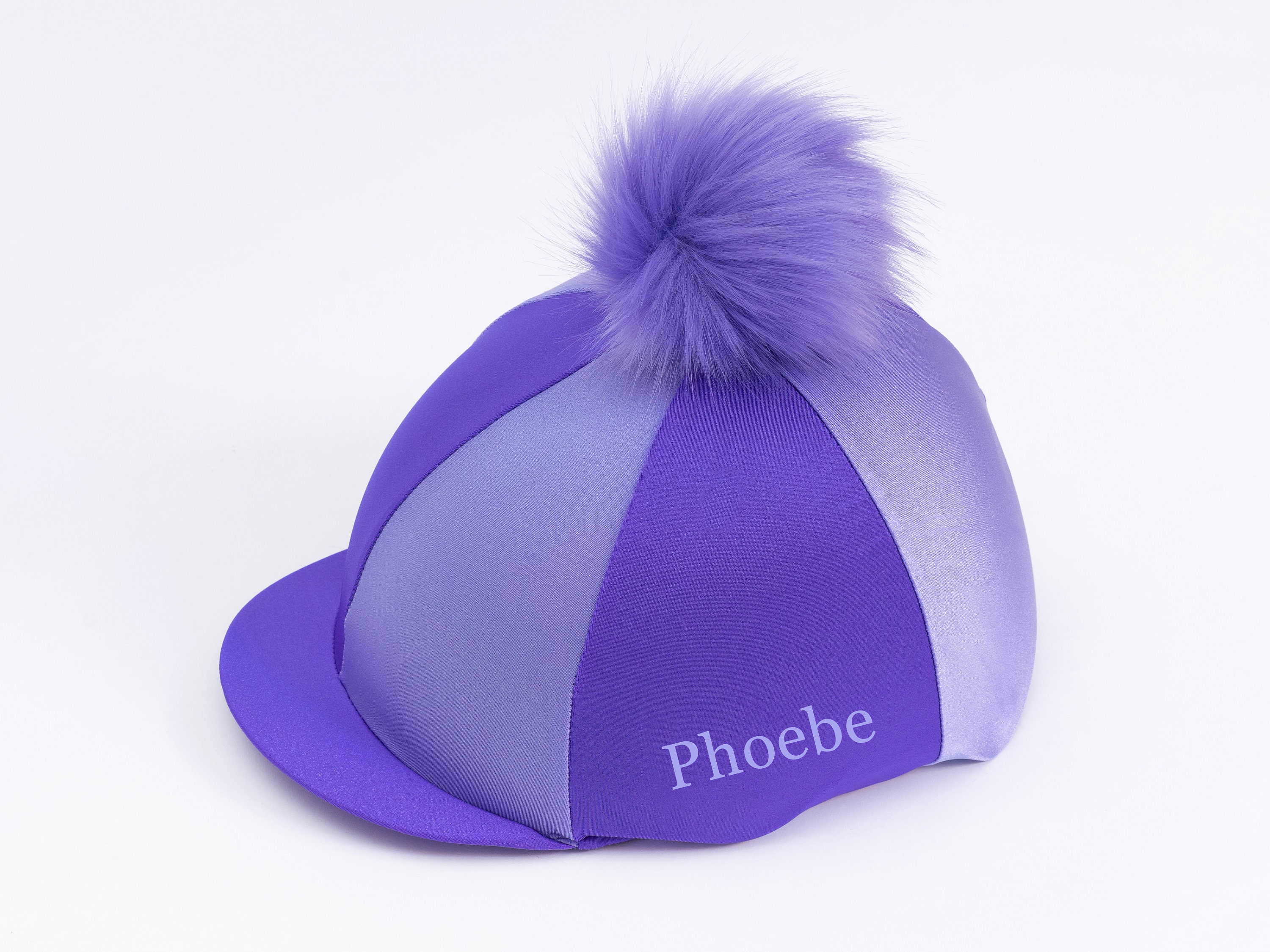 Purple Panelled Riding Hat Cover Etsy