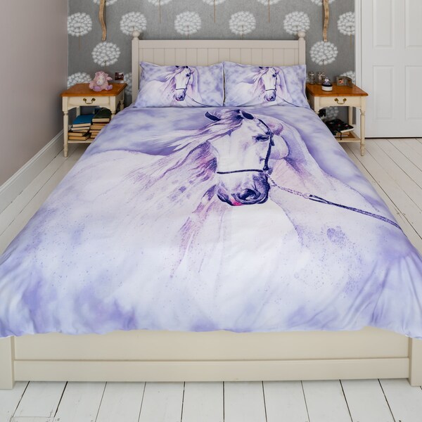 Moonbeam Horse Design Double Duvet Cover