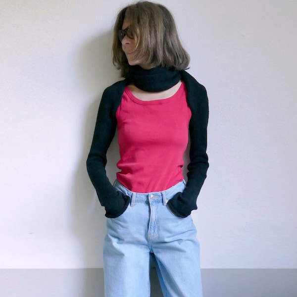 Scarf With Sleeves Etsy