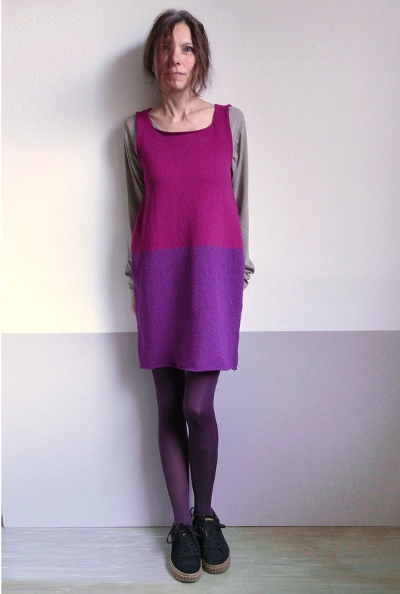 purple sweater dress with leggings Leggings Purple Dress Sweater All For Joy Magenta Purple Waffle Knit Sweater Dress