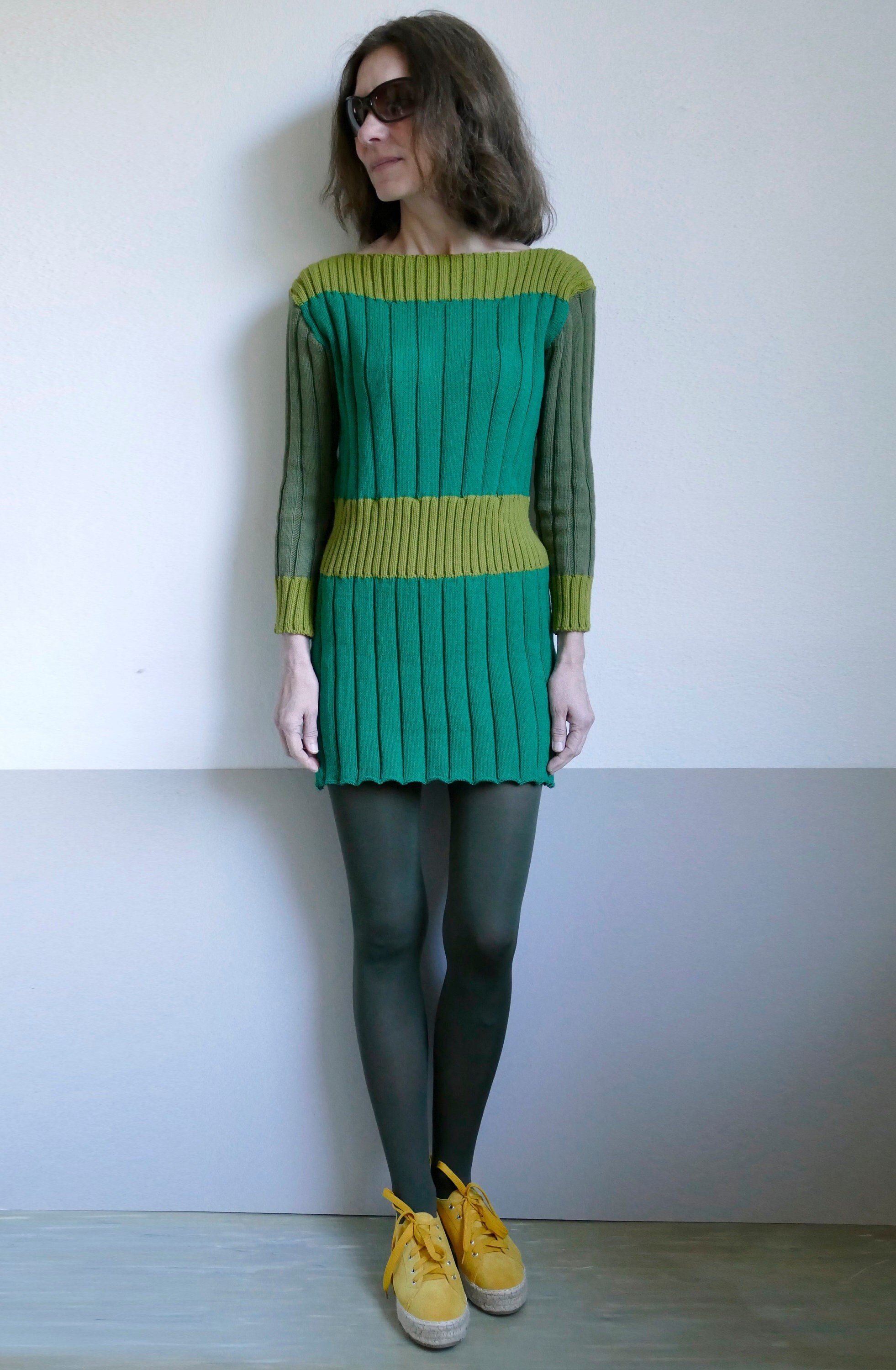 tight fitted sweater dress Aline tight knit sweater dress-FINAL SALE main image 1
