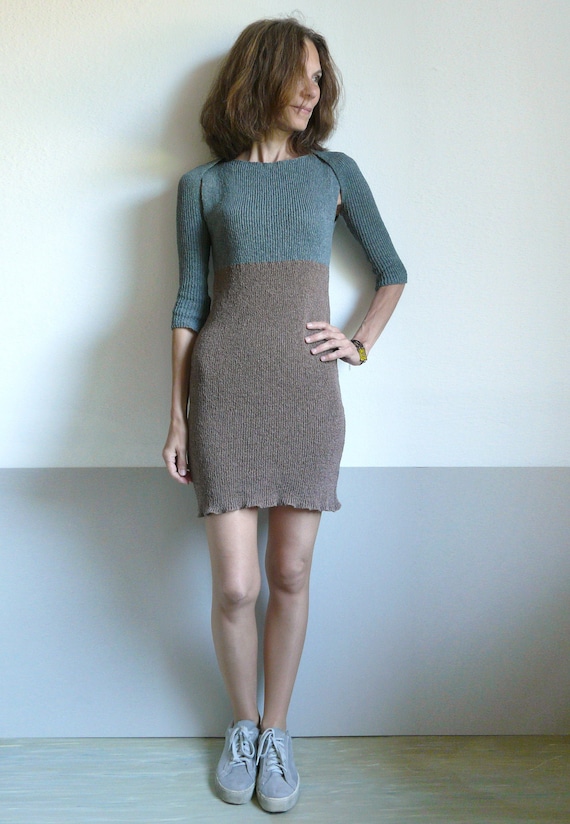 knee length dresses for ladies Matthew Bruch Knit Mesh Tank Mini Dress Curio Faena Miami 3 / Cream main image 1