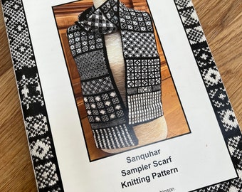 Sanquhar Sampler Scarf - Printed A4 Colour Booklet