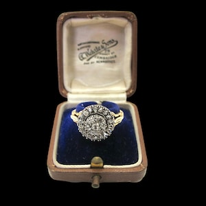 Wundervoller antiker Gold und Diamanten Ring um 1840