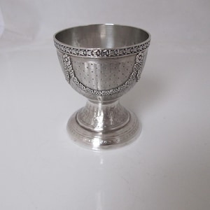 Fabulous antique French silver egg cup Paris c 1900