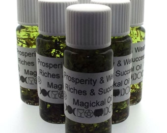 Prosperity & Wealth Magickal Anointing Incense Oil