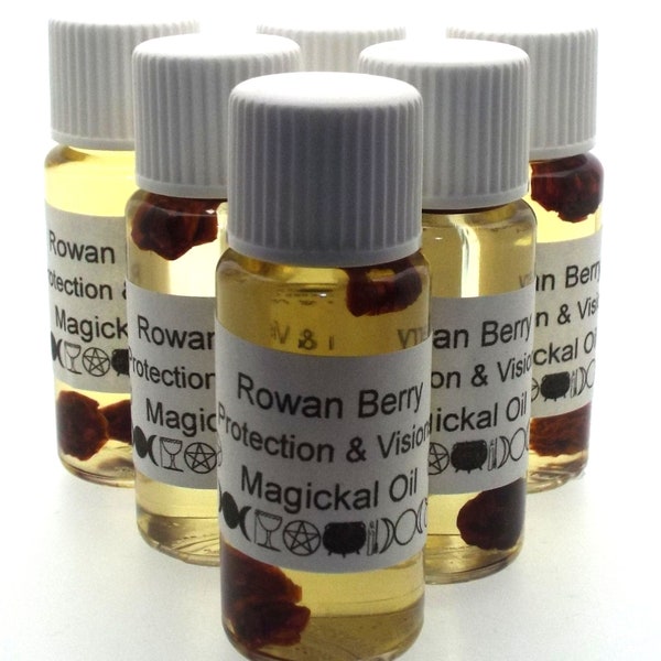 Rowan Berry Magickal Anointing Incense Oil