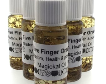 Fünf Finger Grass Magickal Salbung Weihrauch Öl