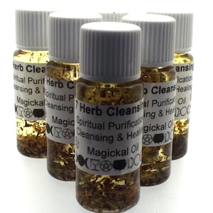 Seven Herb Cleansing Magickal Anointing Incense Oil
