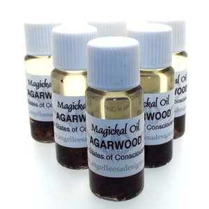 Agar Wood Magickal Anointing Incense Oil High States of Consciousness