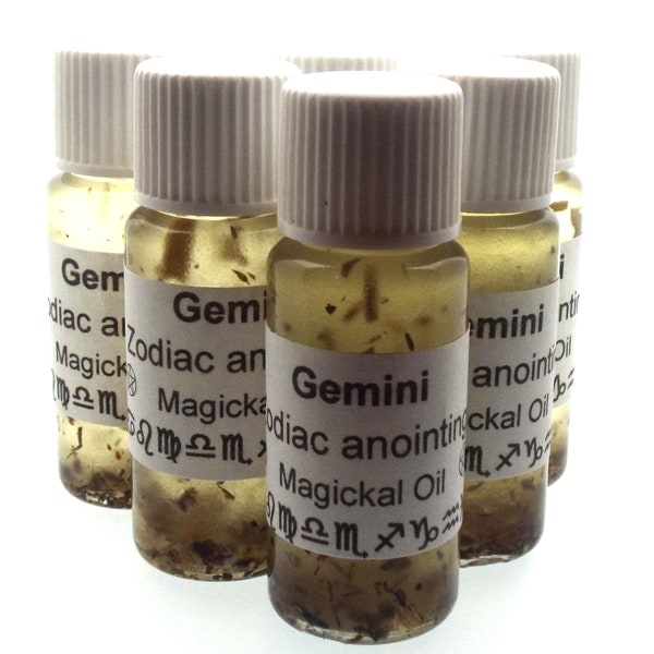 Gemini Zodiac Magickal Anointing Incense Oil