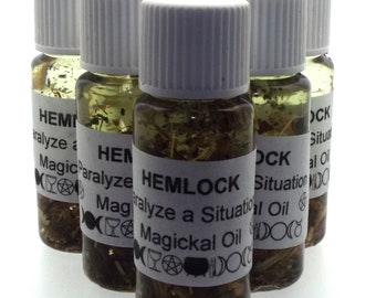 Hemlock Magickal Herbal Anointing Incense Oil