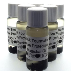 Black Tourmaline Magickal Anointing Incense Oil Protection