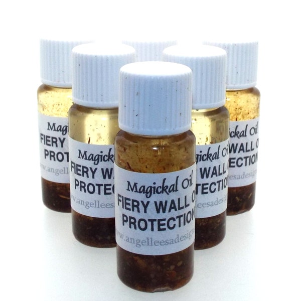 Fiery Wall Of Protection Magickal Anointing Incense Oil