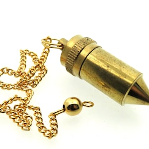 Bullet Single Chamber Brass Pendulum