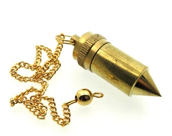 Bullet Single Chamber Brass Pendulum