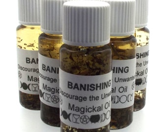 Banishing Magickal Anointing Incense Oil