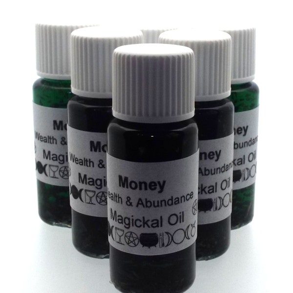 Money Magickal Anointing Incense Oil