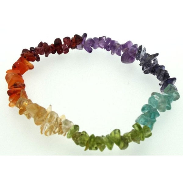 Bracelet à puce élastique Chakra Gemstone